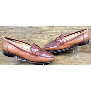 Caporicci Alligator Horsebit Leather Loafers Dress Men's Size 10M Made in Italy